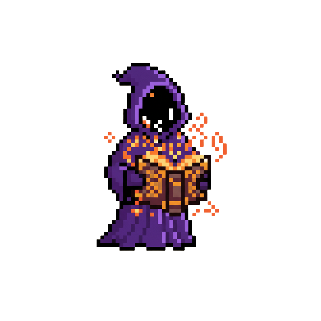 Wizard with grimoire